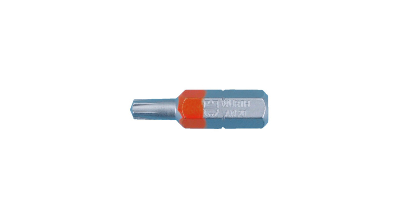 Bit AW®  C 6,3 (1/4 Zoll) AW20 mit patentiertem AW-Abtrieb und Farbmarkierung