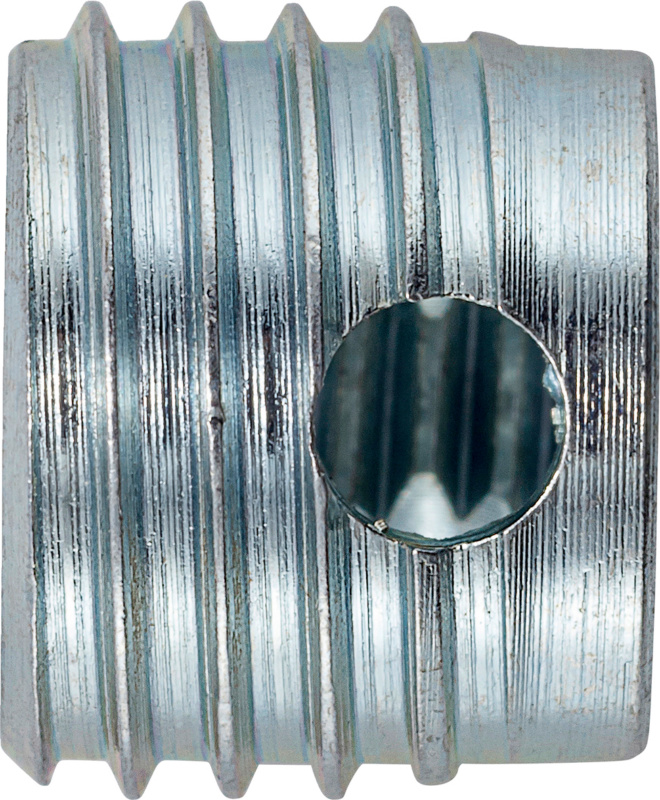 Gewindeeinsatz mit Schneidbohrung Stahl verzinkt GWDEINSA-SSHND-BO-(DSP)-M6X8MM