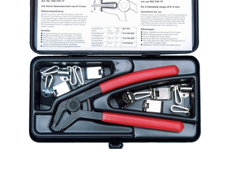 Fixierklammern-Set FIXKLRZANG-SET-17TLG
