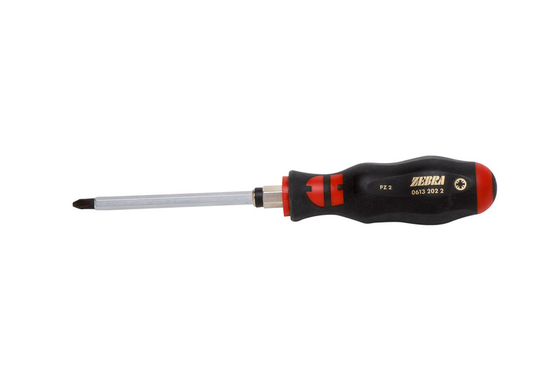Schraubendreher PZ 3K-Griff 1 x 80 mit Sechskantklinge