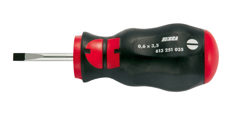 Schraubendreher Schlitz kurz 1,0x5,5x25 mit Rundklinge