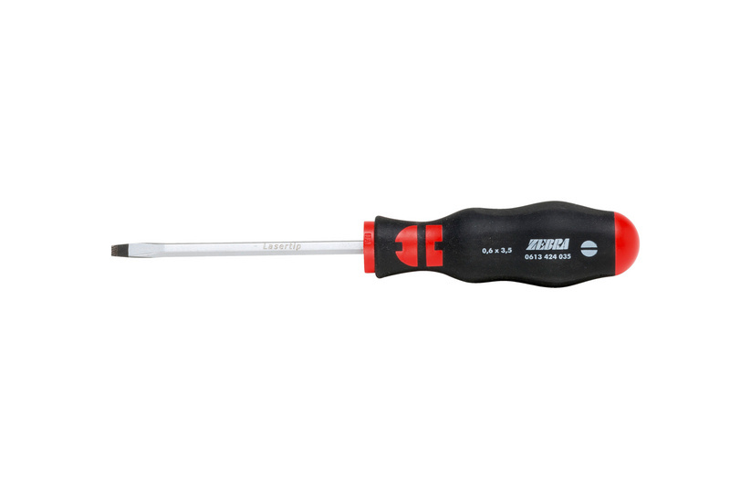 Schraubendreher Schlitz Lasertip 0,8x4,0x90 mit Sechskantklinge