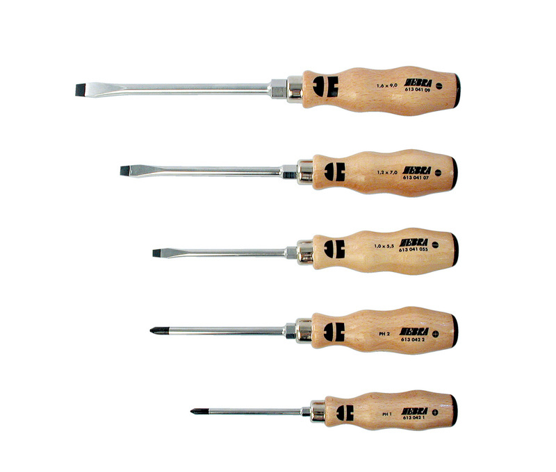 Schraubendrehersortiment Holzheft 5-tlg. 5 teilig
