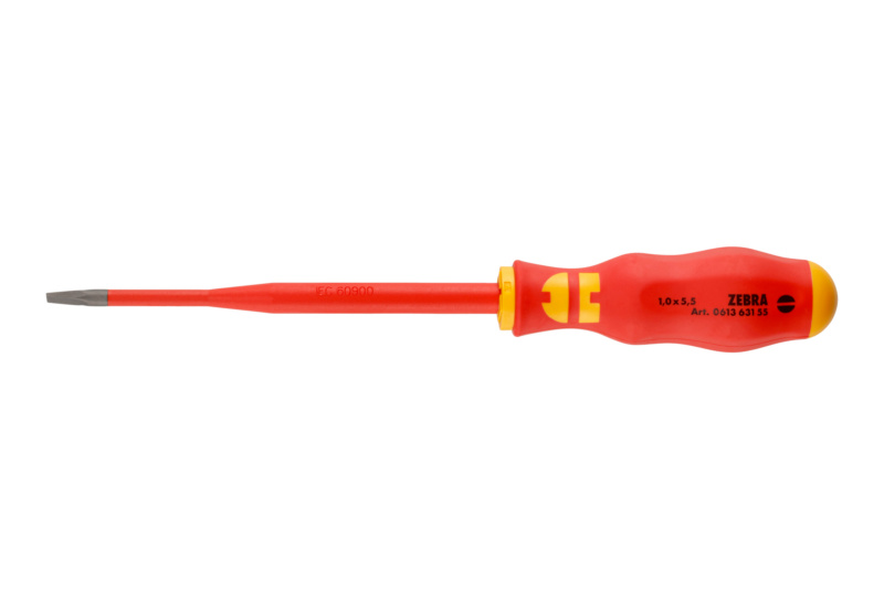 VDE-Schraubendreher Längsschlitz extra schlank 1,0x5,5