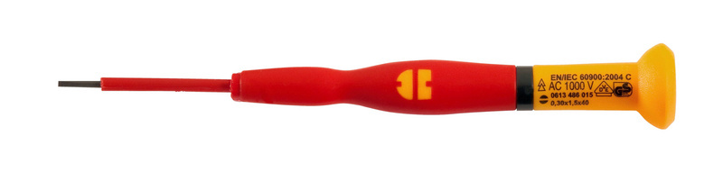 VDE-Feinmechanikerschraubendreher Längsschlitz 0,3x1,8x60