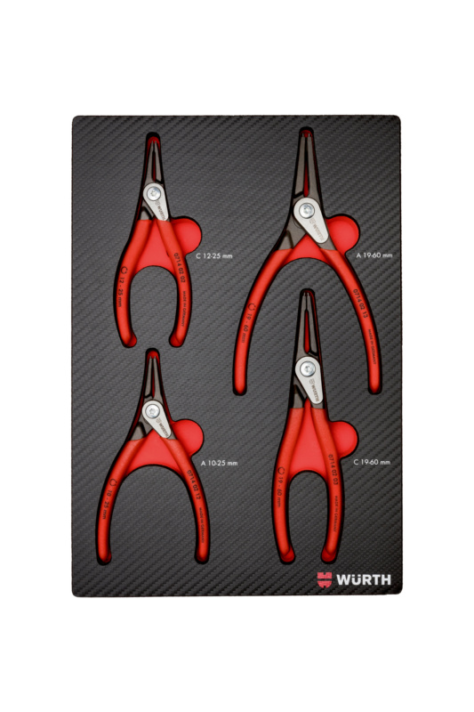 System-Sortiment 4.4.1 Sicherungszangen gerade 4-teilig