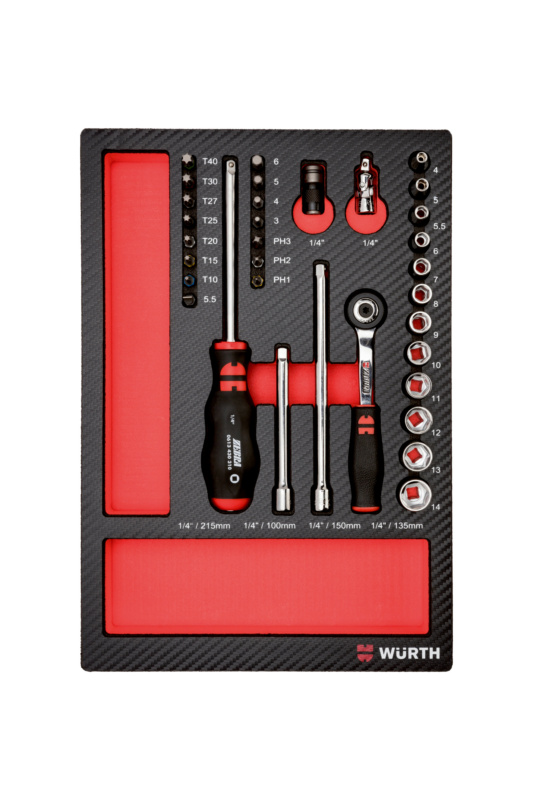 System-Sortiment 4.4.1 Steckschlüssel 1/4 Zoll 33-teilig
