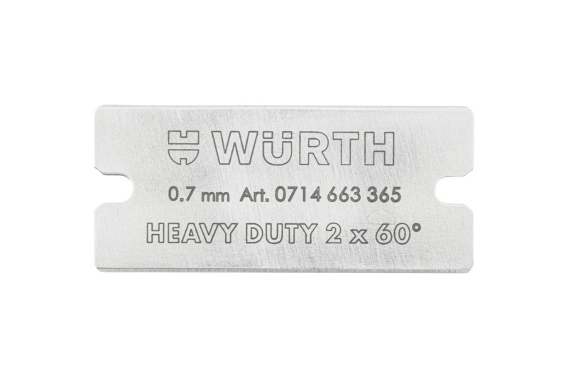 Schaberklinge HEAVY DUTY 2 x 60° ERSAKLI-(2X60GRD)-B40MM-F.HEAVY-DUTY