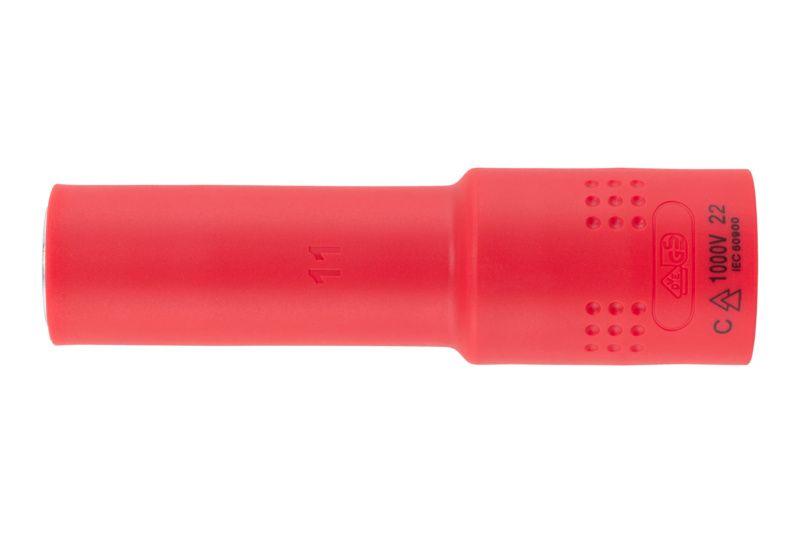 VDE-1/2 Zoll Steckschlüssel metrisch 6-kant lang