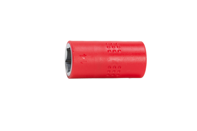 VDE-3/8 Zoll Steckschlüssel metrisch 6-kant kurz STESHSL-VDE-3/8ZO-6KT-14MM