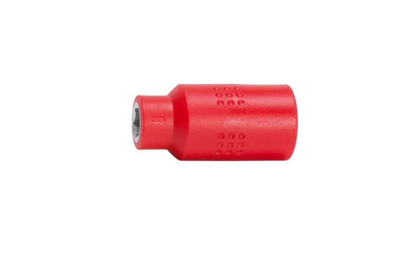 VDE-3/8 Zoll Steckschlüssel metrisch 6-kant kurz STESHSL-VDE-3/8ZO-6KT-8MM