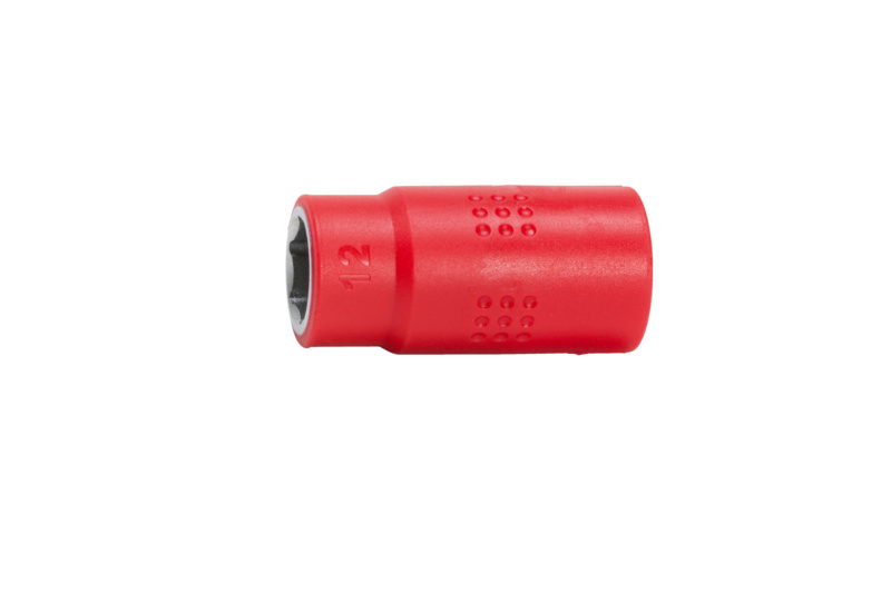 VDE-3/8 Zoll Steckschlüssel metrisch 6-kant kurz STESHSL-VDE-3/8ZO-6KT-12MM