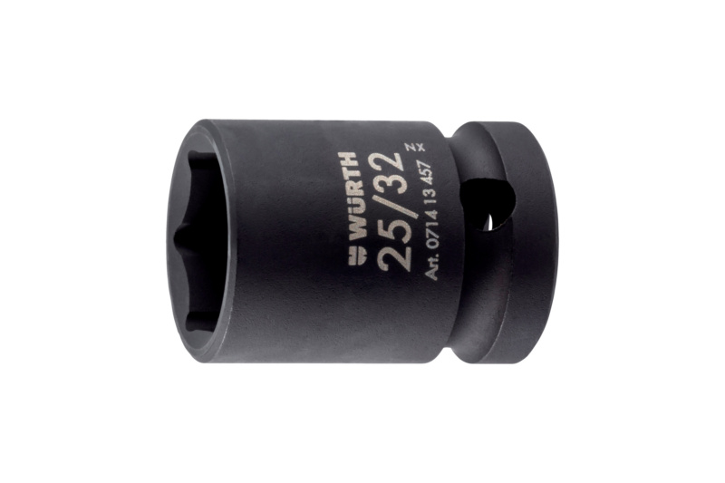 1/2"-Kraftsteckschlüssel kurz, Zoll 1/2"-Impact socket wrench short, inch 25/32"
