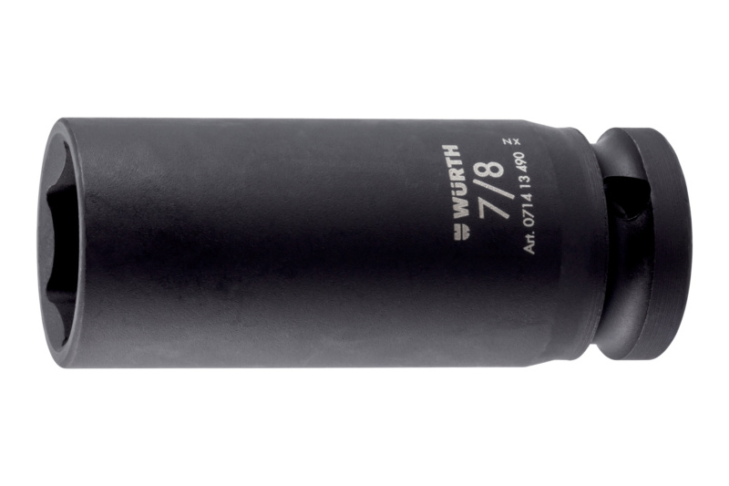 1/2 Zoll Kraft-Steckschlüssel Zoll 6-kant lang 7/8"