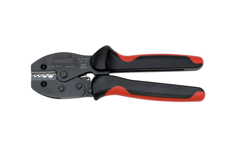 Crimpzange 0,5-10,0 mm² für unisolierte Verbinder