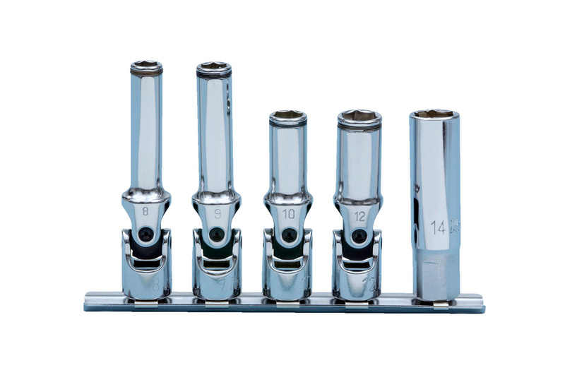 3/8 Zoll-Glüh- und Zündkerzen-Steckschlüssel-Satz SW8-14 5-teilig