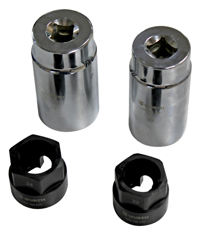 Steckschlüssel-Satz für NOX- und Partikelsensoren SW22-24 mm 4-teilig