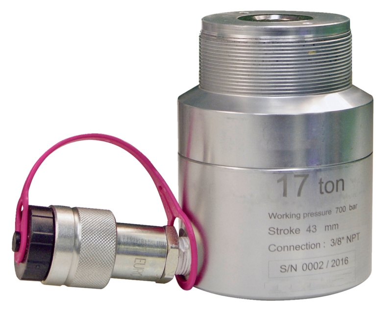 Hohlkolben-Hydraulik-Zylinder, 17 Tonnen universal