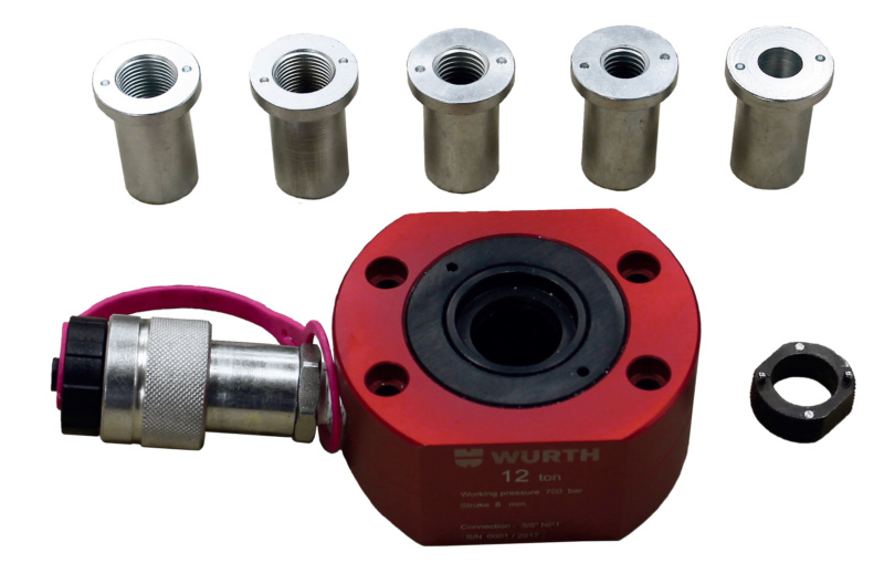 Hohlkolben-Hydraulik-Zylinder Aluminium 7-teilig