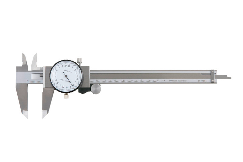 Präzisions-Uhr-Messschieber MESSSHIEB-0,02-4FACHMESSUNG-(0-150MM)