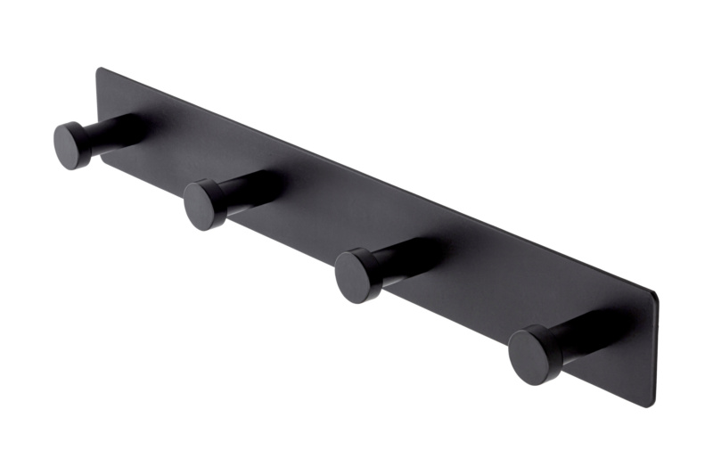 Kleiderhakenleiste KH-ST 6 KLDHAK-LEISTE-(KH-ST-6)-SCHWARZ-300MM