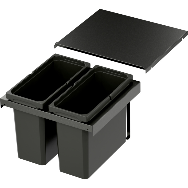 MUELLTRENNSYS-ENVIFLEX-LAVA-500-2-38LTR für Korpusbreite 500 mm 2-fach, 38 Liter