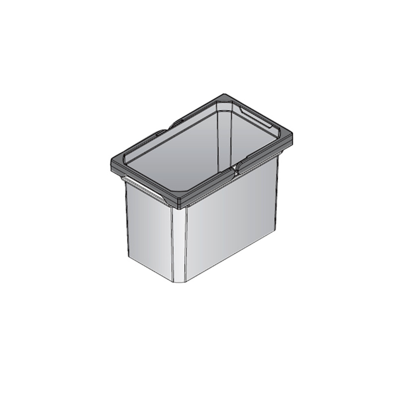 Mülleimer ENVI FREE EIMER-(ENVI-FREE)-GRAU-7,5L-183X302X216