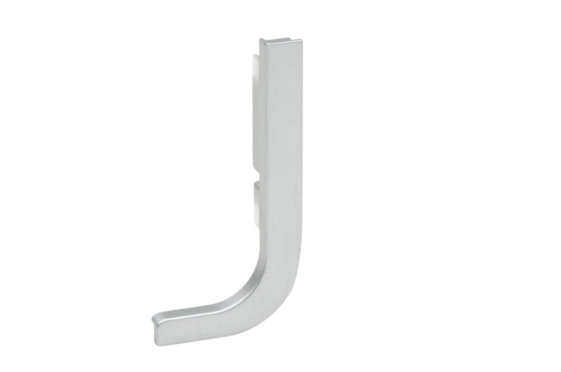 Endkappe für Aluminium Griffmulde L-Form offen, horizontal