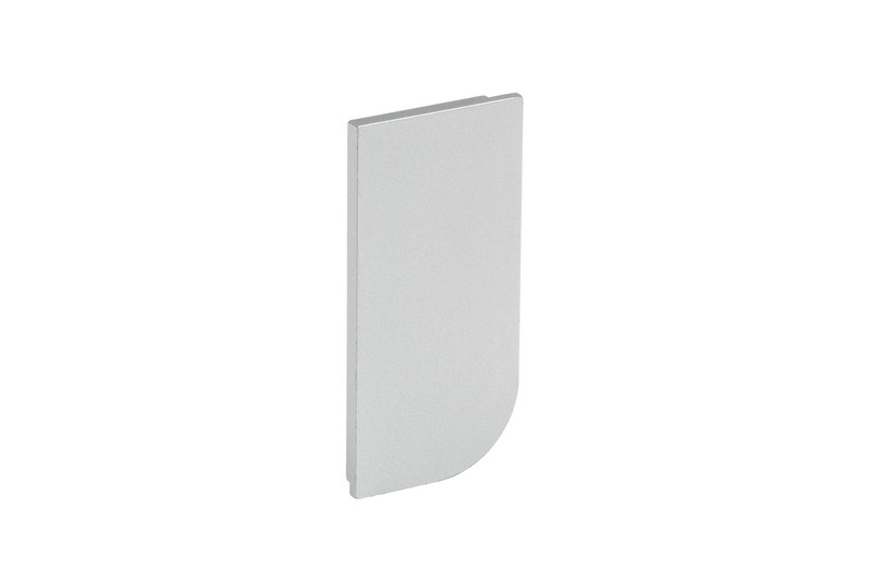 Endkappe für Aluminium Griffmulde L-Form geschlossen, horizontal