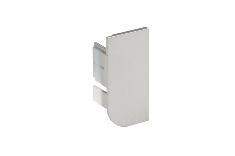 Endkappe für Aluminium Griffmulde L-Form geschlossen, horizontal