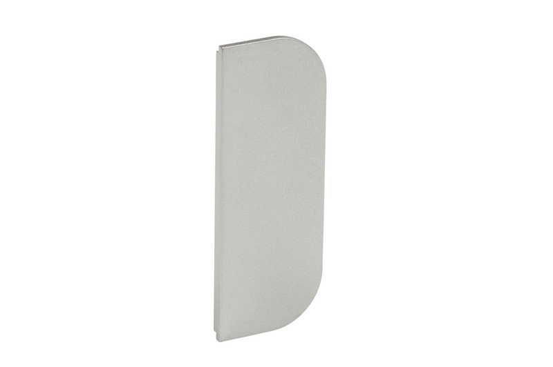 Endkappe für Aluminium Griffmulde C-Form geschlossen, horizontal