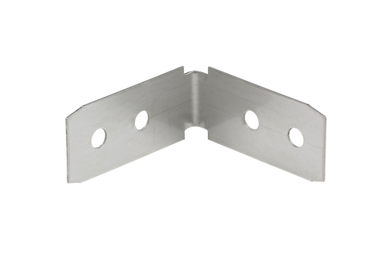 Befestigungswinkel für Aluminium Griffmulde L-Form und C-Form, horizontal