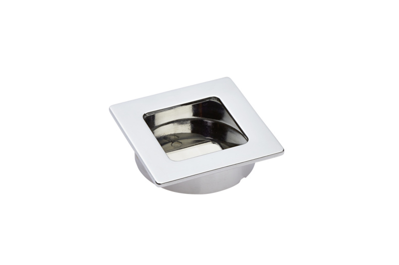 Muschelgriff quadratisch GRF-ZD-MUSCHEL-(CR)-POLIERT-ECKIG-D60MM