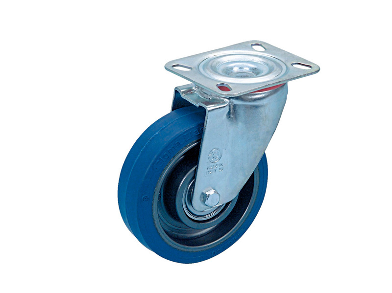 Gummirad mit drehbarer Halterung TRANGERLNKROLL-ANSHRBPL-D125-220KG