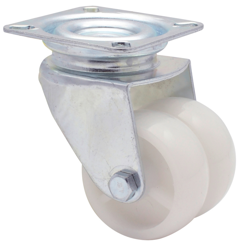 Apparate-Doppellenkrolle hart APPARDPLNKROLL-ECO-PP-D50-50KG