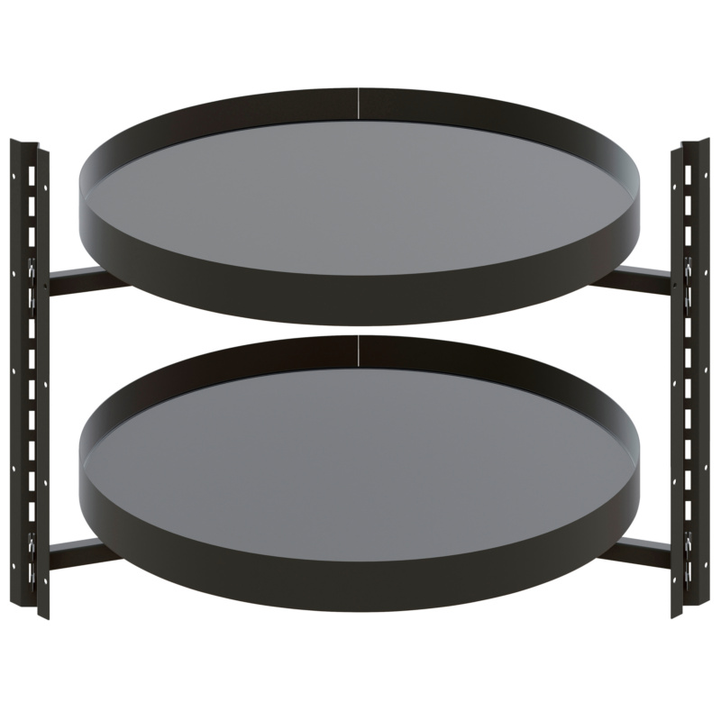 Eckschrank-Drehbeschlag VS COR Wheel Pro Set DRHBSHLG-SET2-4/4BOD-PL-ANTHR-800