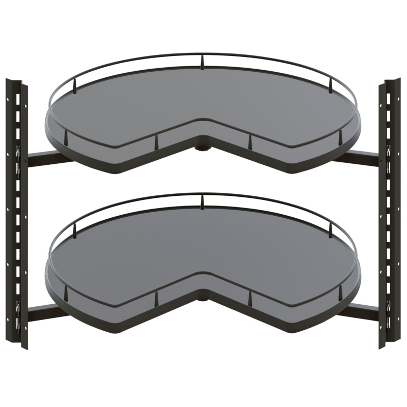 Eckschrank-Drehbeschlag VS COR Wheel Pro 3/4 Set 2 DRHBSHLG-SET2-3/4BOD-PR-ANTHR