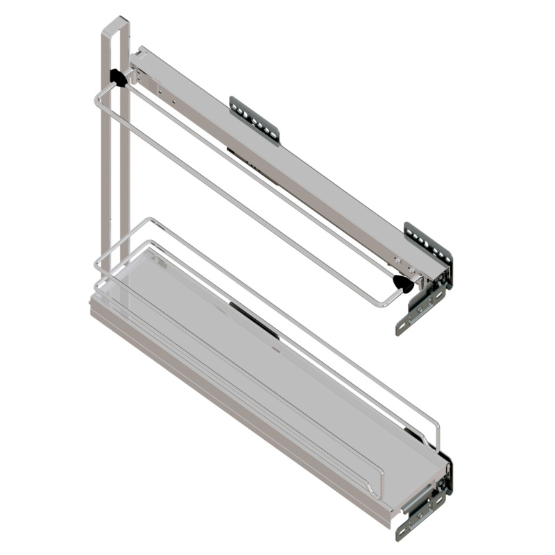 Etagenvollauszug 90° VS SUB Slim AUSZG-VA-USHRNK-(CR)-SUB-SLIM-BLECH-150
