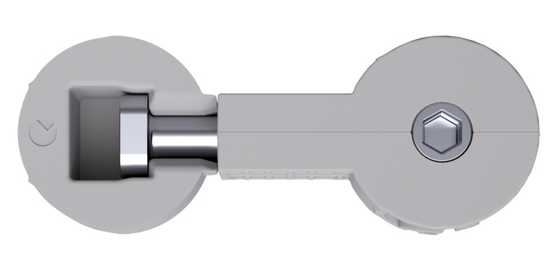 Arbeitsplattenverbinder mit integriertem Antrieb