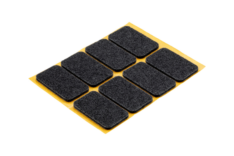 Möbelgleiter eckig zum Ankleben MOEBLGLEIT-ECKIG-SK-SCHW-22X36MM