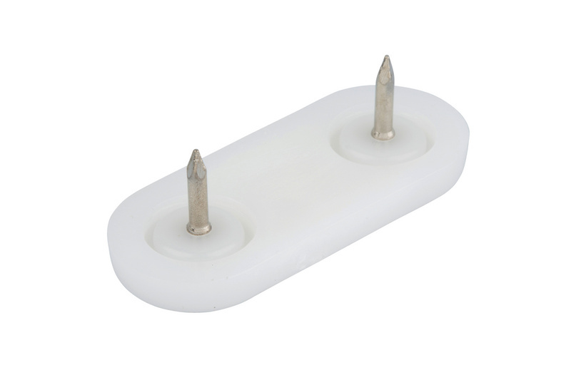 Möbelgleiter mit 2 Stiften MOEBLGLEIT-PE-NATUR-44X18MM