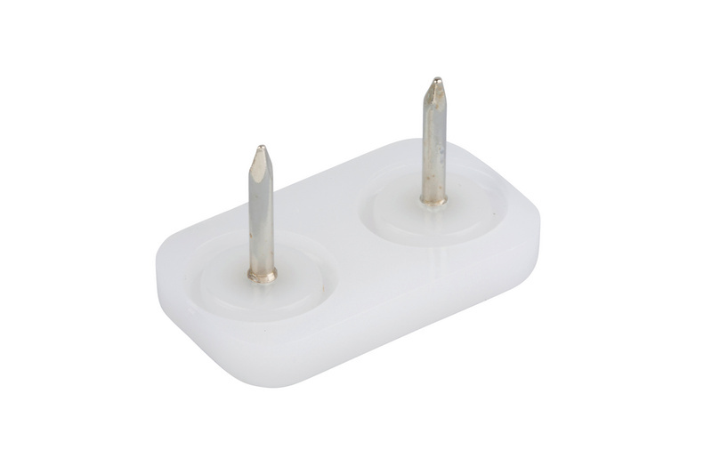 Möbelgleiter mit 2 Stiften MOEBLGLEIT-PE-NATUR-30X18MM
