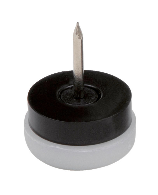 Möbelgleiter mit Stift MOEBLGLEIT-KST-WEISS-H10MM-D20MM
