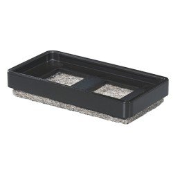 Möbelgleiter Einsatz ULTRASOFT-Gleiter EINSAGLEIT-USOFT-SCHWARZ-50X27MM