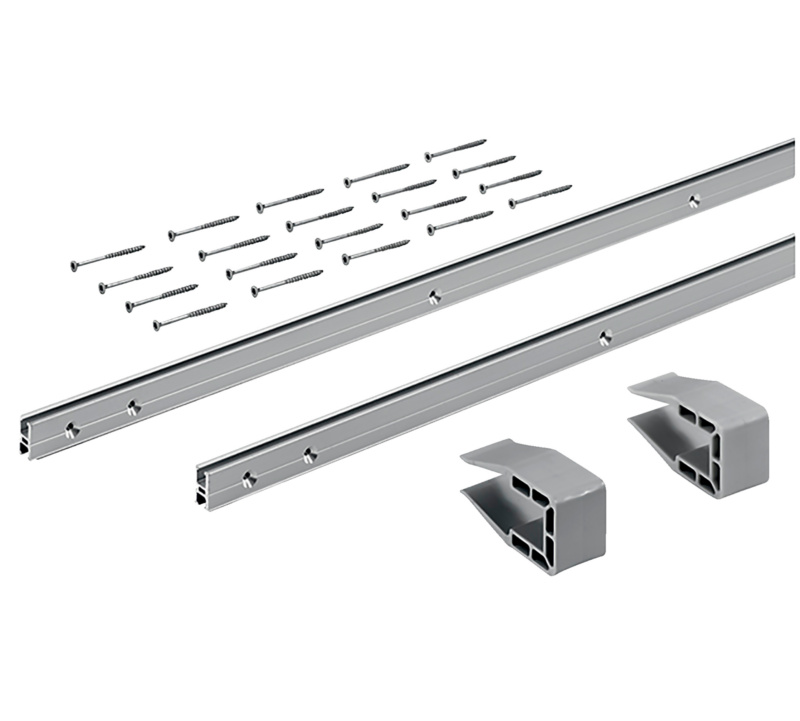 SHN-SET-F.SHIEBTR-(SLIDEL-M)-H22-2500 SlideLine M Einbau vorliegend