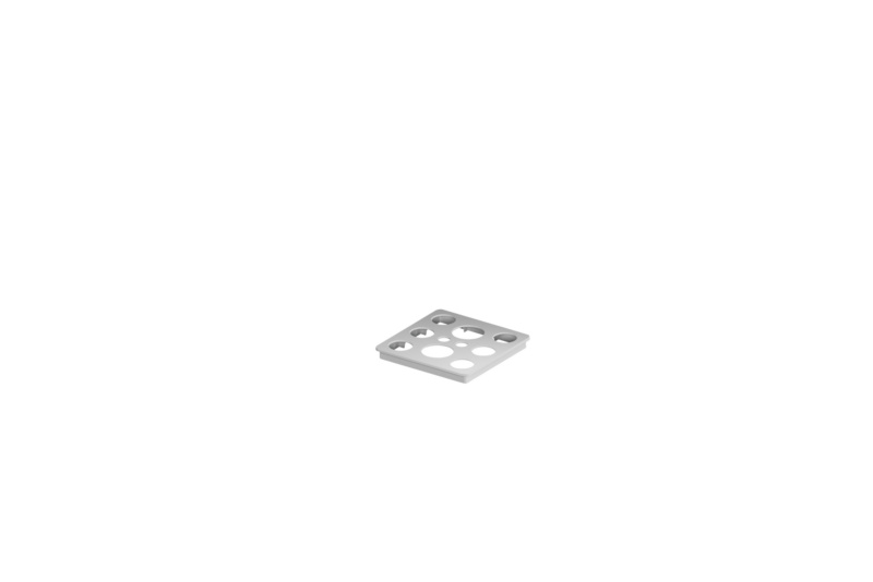 Deckel für Ordnungsbox ADD Box DECKEL-ADD-BOX-KST-P-1X1-GELOCHT-GRAU