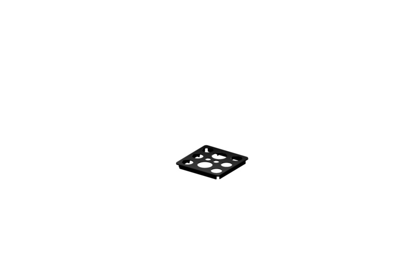 Deckel für Ordnungsbox ADD Box DECKEL-ADD-BOX-KST-M-1X1-GELOCHT-SCHW