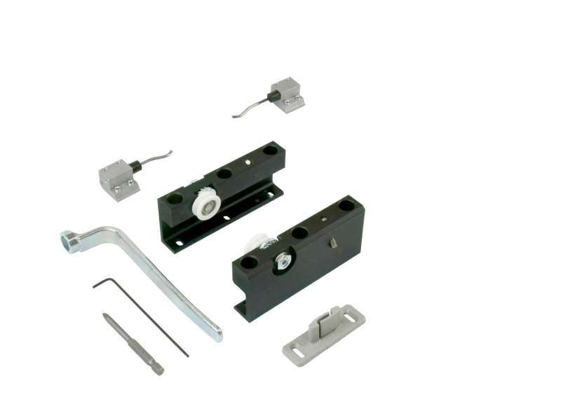 Zimmerschiebetürbeschlag-Set ABILIT 50-H SHIEBTRBSHLG-(ABILIT50-H)-1TR-SCHWARZ