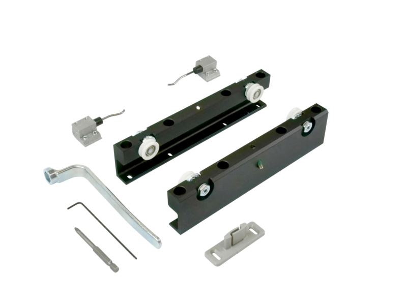 Zimmerschiebetürbeschlag-Set ABILIT 120-H SHIEBTRBSHLG-(ABILIT120-H)-1TR-SCHWARZ