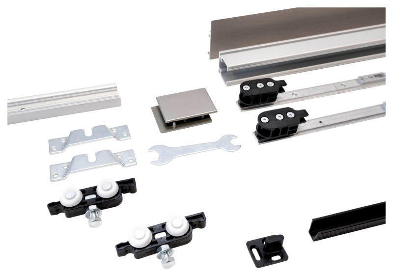 Schiebetürbeschlag-Set SCHIMOS 80-HS-W, MB SHIEBTRBSHLG-SCHIMOS80HSW-MBA2-OD-200
